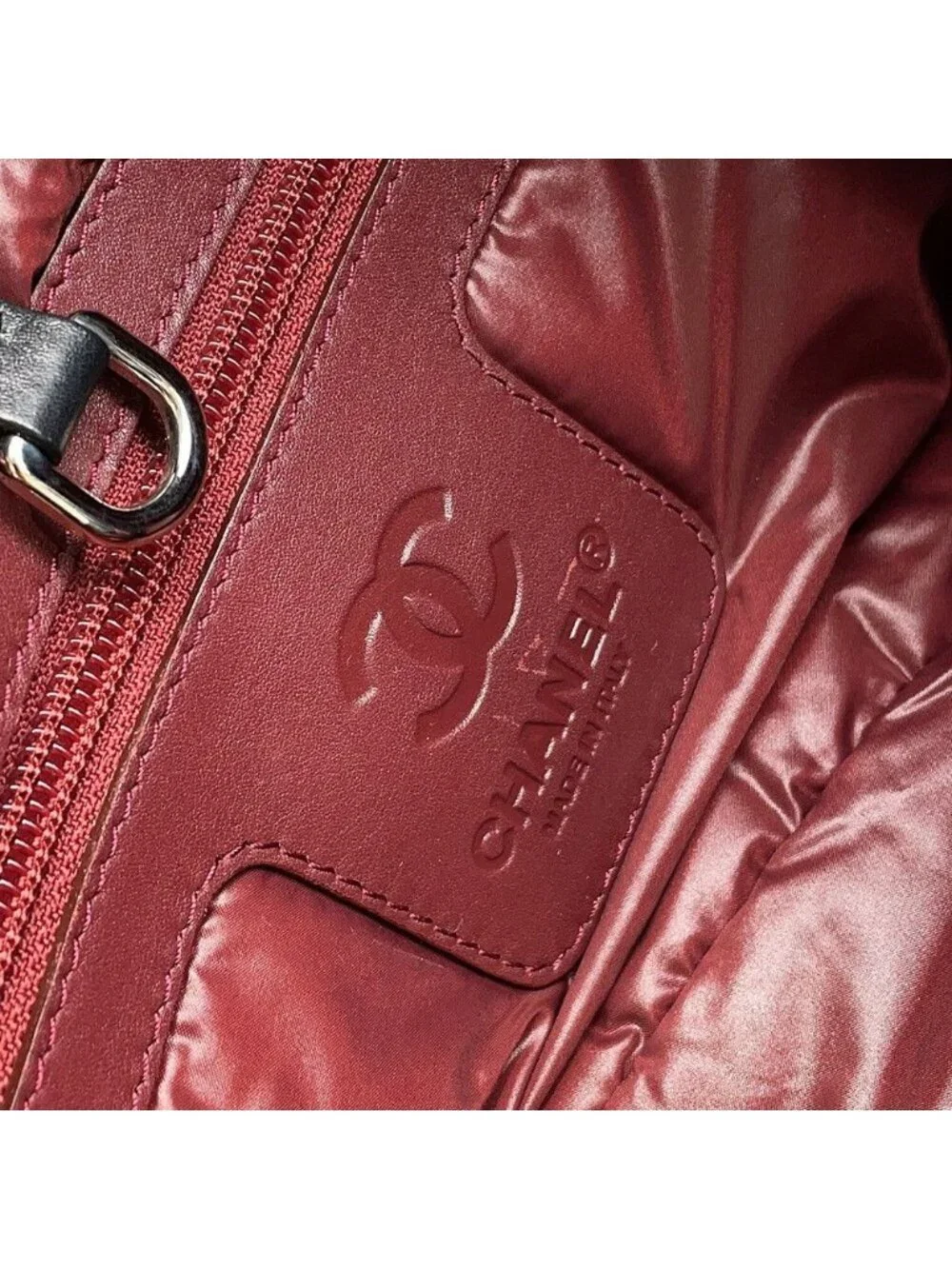 Chanel Tote Bag Quilted CC Logo Coco Cocoon Small Nylon Black